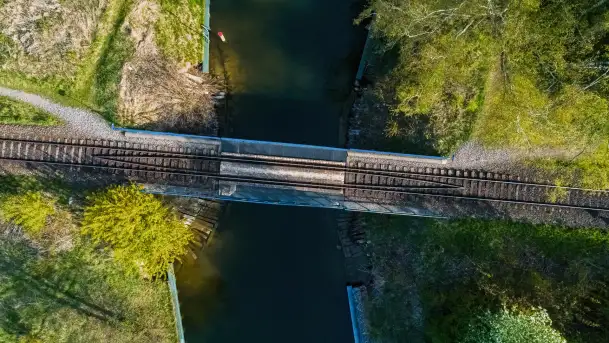 Kanał Niegociński na zdjęciach z drona, maj 2023 r. - zdjęcie 2