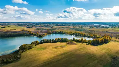 Jesień nad jeziorem Iławki, końcówka października 2023 r.