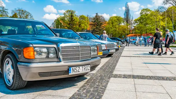 Zlot fanów Mercedesa, Giżycko, kwiecień 2024 r.