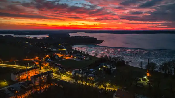 Magiczny zachód słońca, przedwiośnie 2025 r.