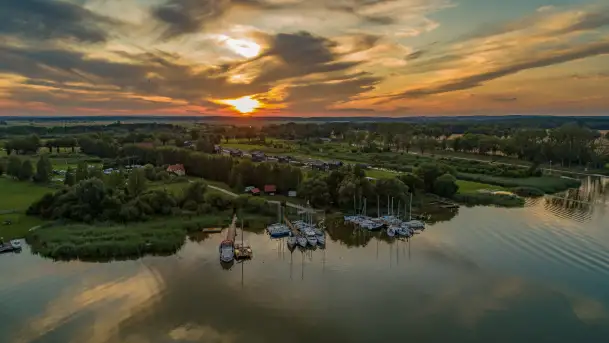 Zachód słońca nad Mazurami, lipiec 2025 r.