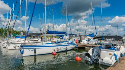 Port PTTK Wilkasy i jezioro Niegocin, lipiec 2025 r.
