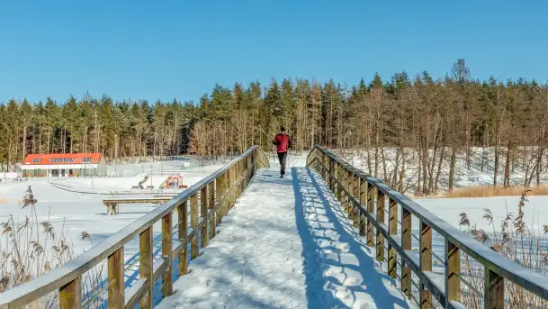 Wydminy i most garbaty w okowach mazurskiej zimy, luty 2026 r. - zdjęcie 9