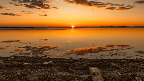 Zachód słońca nad Darginem, pierwszy dzień wiosny
