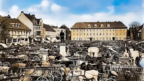 Przedwojenne kolorowe zdjęcia Pisza (Johannisburg) - zdjęcie 3