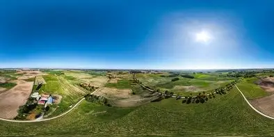 Mazurskie pola przy wsi Siedliska