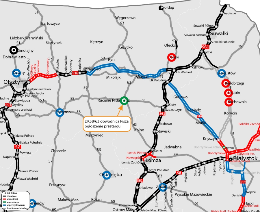 Pisz na Mazurach doczeka się w końcu obwodnicy. Ogłoszono przetarg
