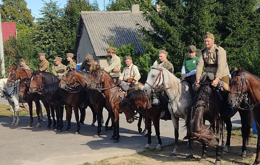 Inscenizacja historyczna na Mazurach. I Zlot Szlakiem Podlaskiej Brygady Kawalerii