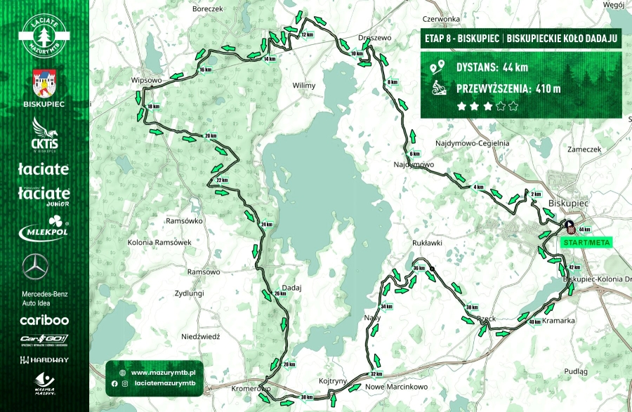 Łaciate Mazury MTB w Biskupcu. Sportowe emocje, nowa trasa i ostatnia szansa na punkty